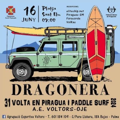 La OJE de Voltors organiza la 31ª Vuelta en Piragua a la Dragonera